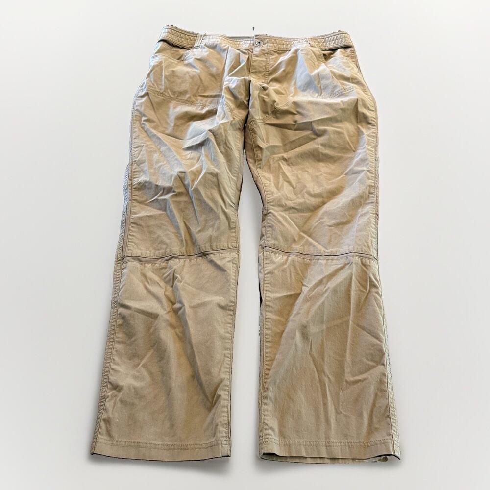 Kuhl Radikl Mens Khaki Tan Exoskeleton Outdoor Hiking Stretch Pants Size 40x32
